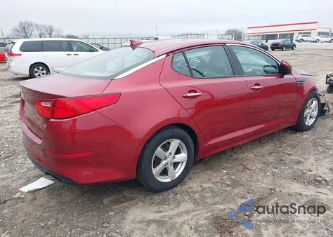 2015 Kia Optima Lx из США, поврежденный, VIN 5XXGM4A75FG502175
